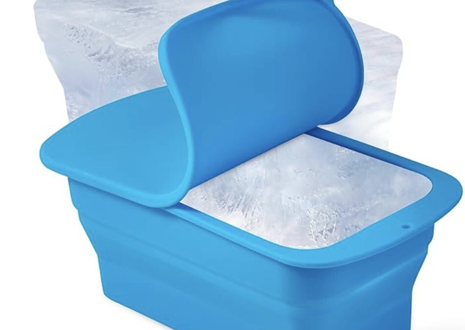 Silicone Extra Large 8 lbs Giant Ice Brick Mold with Lid –  $6.49